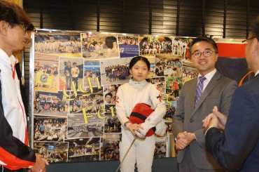 Photo of US(Ed)'s Attendance at Sister School Exchange Activity of Schools under Yuen Yuen Institute - Fencing Exploration, Exchange and Competition